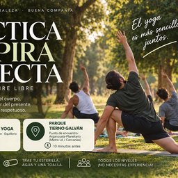 Yoga en el parque · Muévete y Conecta