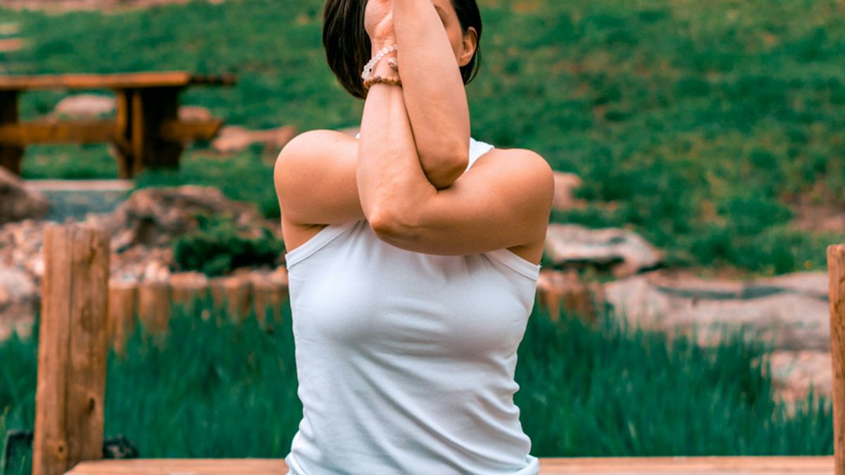 Pilates al atardecer en Logroño